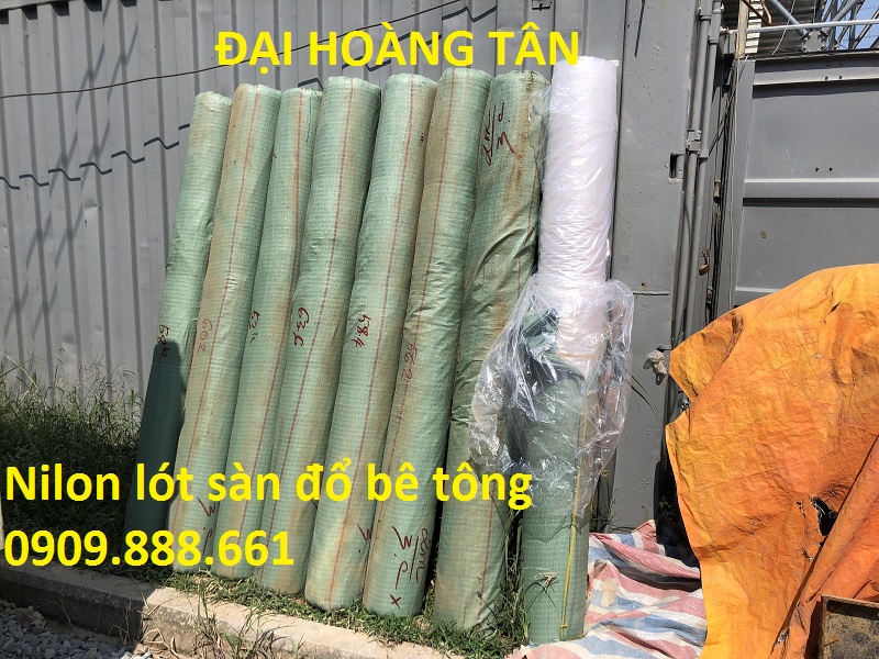 nilon lót sàn đổ bê tông